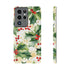 Christmas Holly on a Golden Background - Impact Resistant Phone Case Samsung Galaxy S21 Ultra Matte